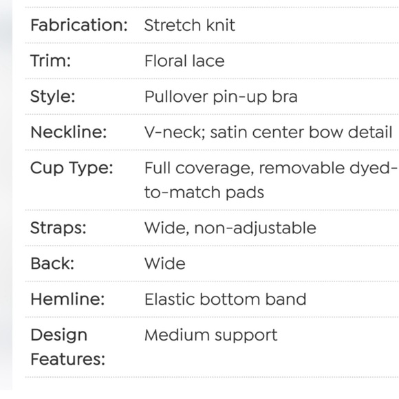 Rhonda Shear Classic Lace Trim Piece n-Up Beige Bra NWOT - Picture 8 of 8